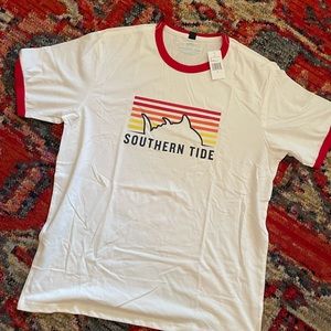 NWT Southern Tide Coconut Skip Jack Ringer Tee Size Men’s L